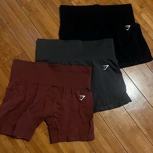 3 pair Gymshark shorts
